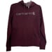 Carhartt Force Extremes Hoodie Hooded Sweatshirt Burgundy Gray Logo Women’s XS