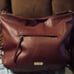 Jessica Simpson Leather Cheetah Print Marron Tote Bag Satchel Purse