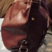 Jessica Simpson Leather Cheetah Print Marron Tote Bag Satchel Purse