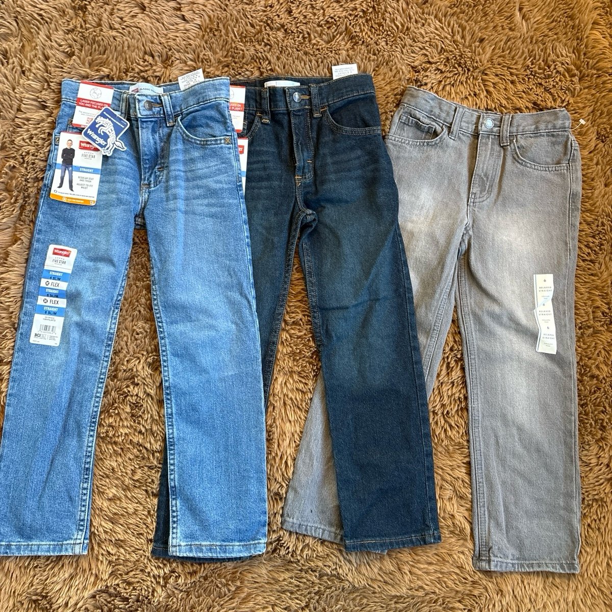 Boys straight leg size 6 jeans new with tags