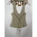 Anthropologie Halter Vest sand M