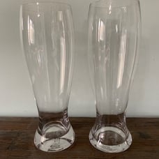 Refinery Co. Two Pilsner Beer Oversized Glasses
