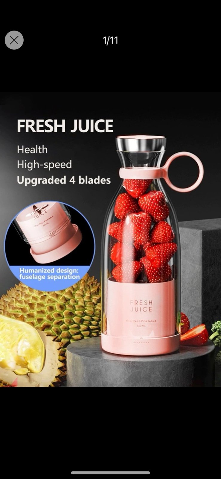 Fresh juice pink