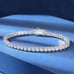 Solid 925 Silver Womens 2ct Diamond Tennis Bracelet 6.5 Authentic Real Jewelry