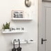Floating Shelves Set of 4, Wall Mounted Shelves with Lips for Storage