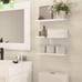 Floating Shelves Set of 4, Wall Mounted Shelves with Lips for Storage