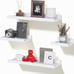 Floating Shelves Set of 4, Wall Mounted Shelves with Lips for Storage