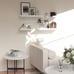Floating Shelves Set of 4, Wall Mounted Shelves with Lips for Storage