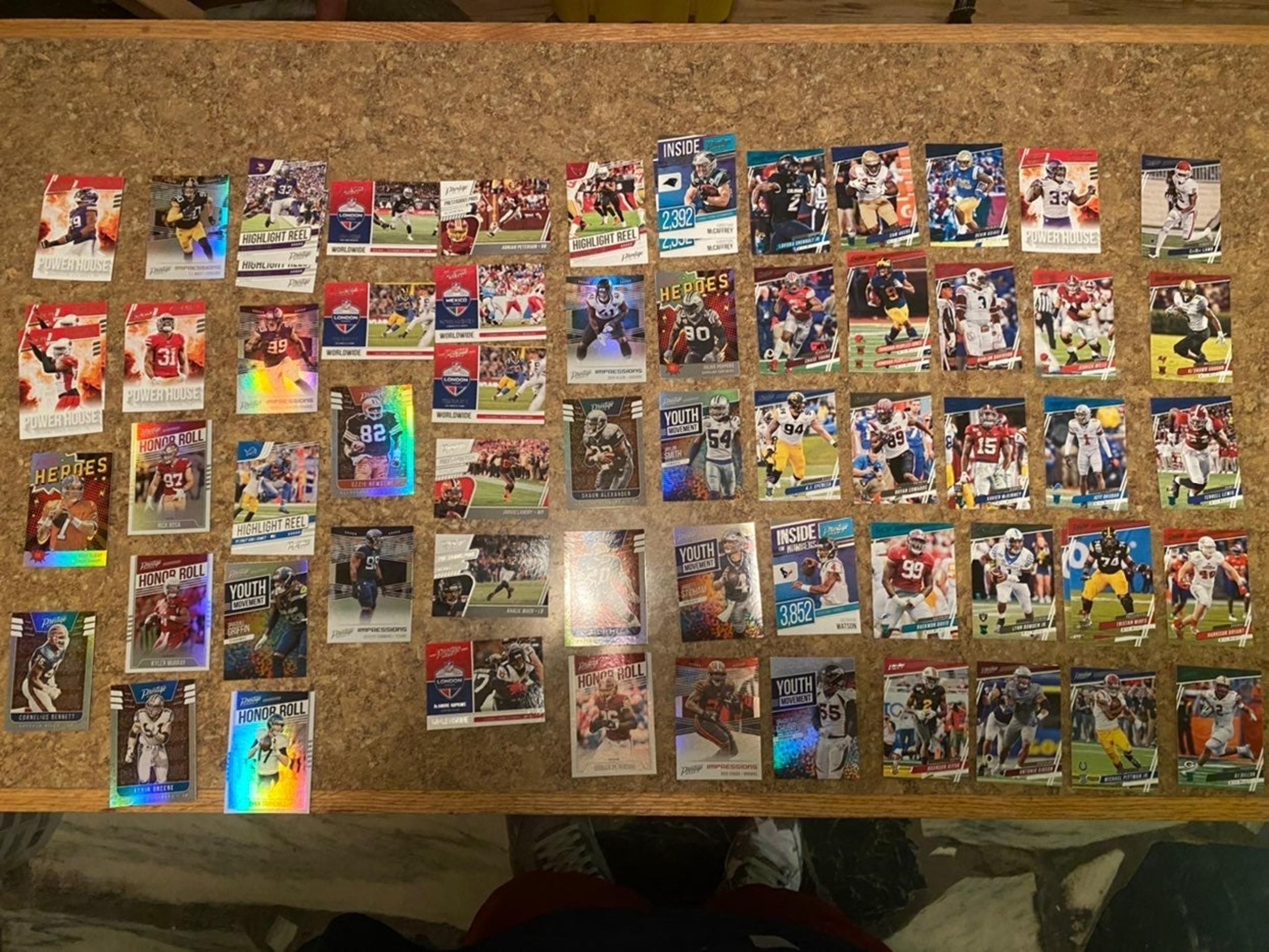 Huge nfl panini 2020 card lot 64 cards
