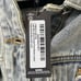 PrettyLittleThing Light Blue Wash Denim Bodysuit Jacket US 4 Button Front NWT