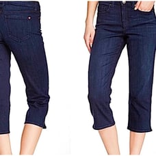 SPANX Casual Capri Dark Blue High Rise Jeans Women's Size 30 NWT