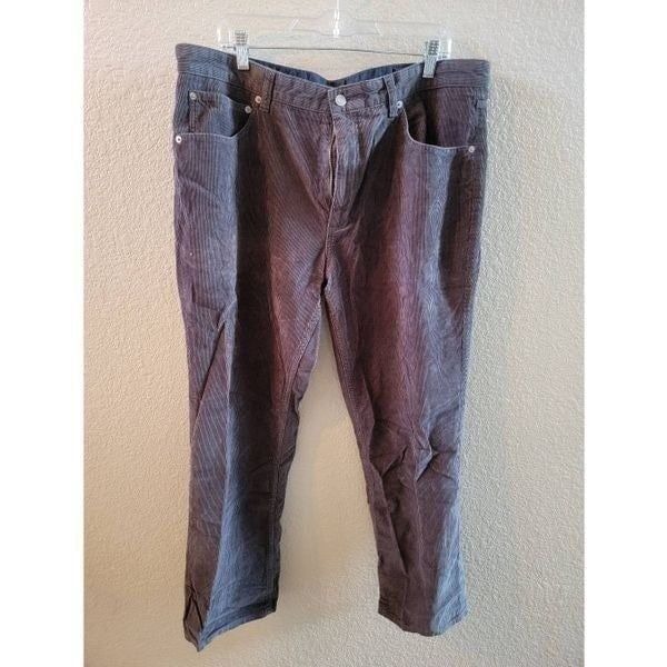 Cremieux Austin Men's Dark Brown Hi Rise Corduroy Pants Size 38x29