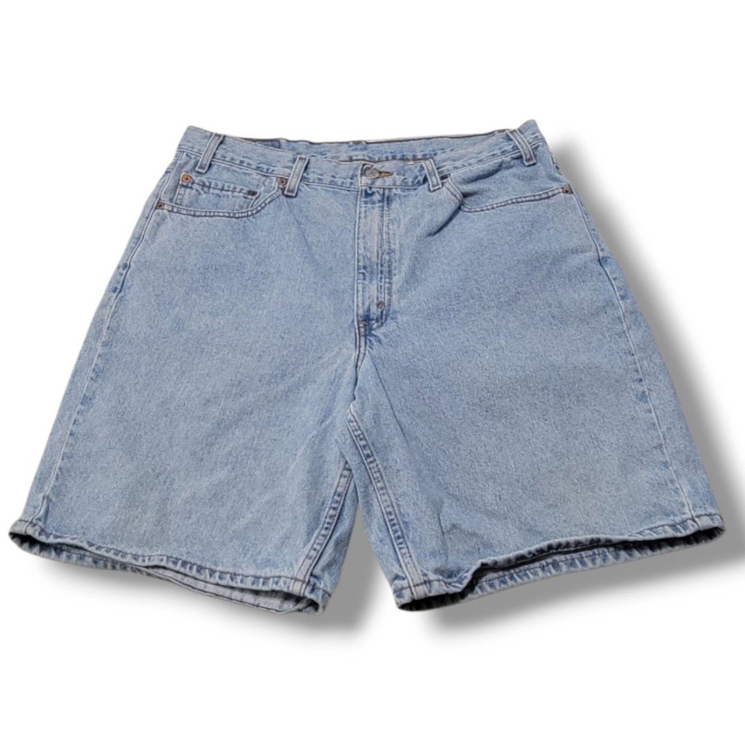 Vintage Levi's Shorts Size 35 W35"xL9" Levi's 550 Relaxed Fit Denim Shorts Jorts