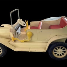Vintage 1917 Ford Tin Friction Toy Car Model T roadster Made in Japan 9 1950's