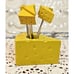 NIB Set of 6 Appetizer Skewers w/ Cheese Tops & Decorative Cheese Holder