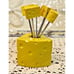 NIB Set of 6 Appetizer Skewers w/ Cheese Tops & Decorative Cheese Holder