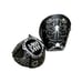 Black spike roller skates toe guards