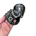 Black spike roller skates toe guards