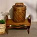 Vintage Chinoiserie Wicker Rice Hamper & Cricket Box