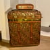 Vintage Chinoiserie Wicker Rice Hamper & Cricket Box