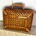 Vintage Chinoiserie Wicker Rice Hamper & Cricket Box
