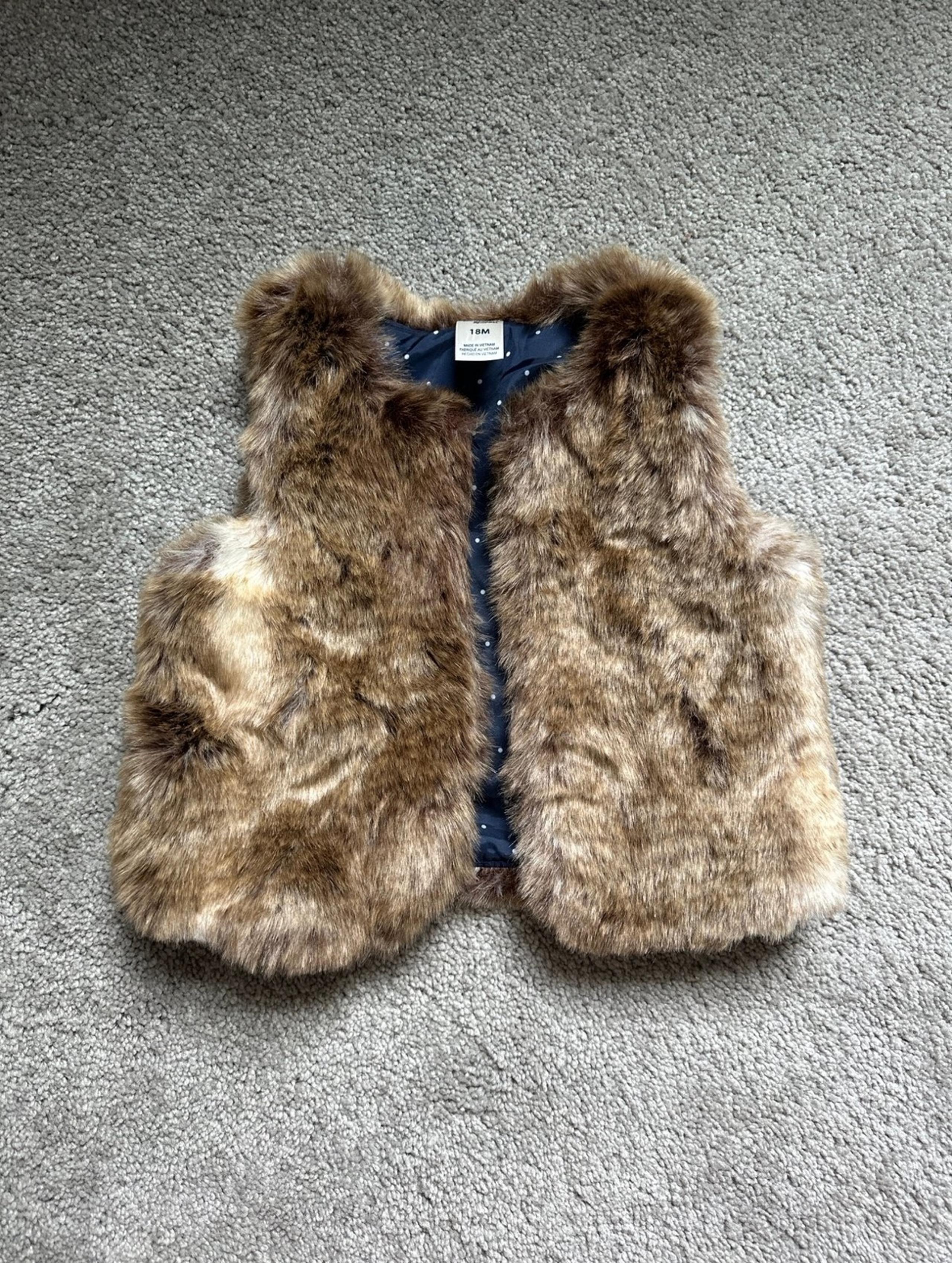 Baby/toddler fur vest