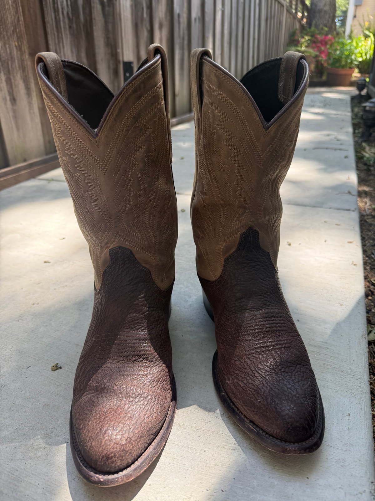 Tecovas Quintin sand shark size 10.5