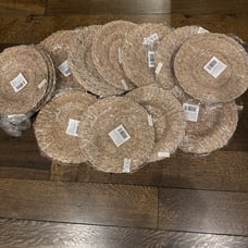 Set of 13 Banana Bark Chargers/Placemats