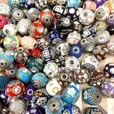 Unique Clay Boho Style multi Color Beads