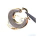 10KT TESTS 14KT MICHAEL ANTHONY 2 TONE SOLID GOLD HOOP EARRINGS