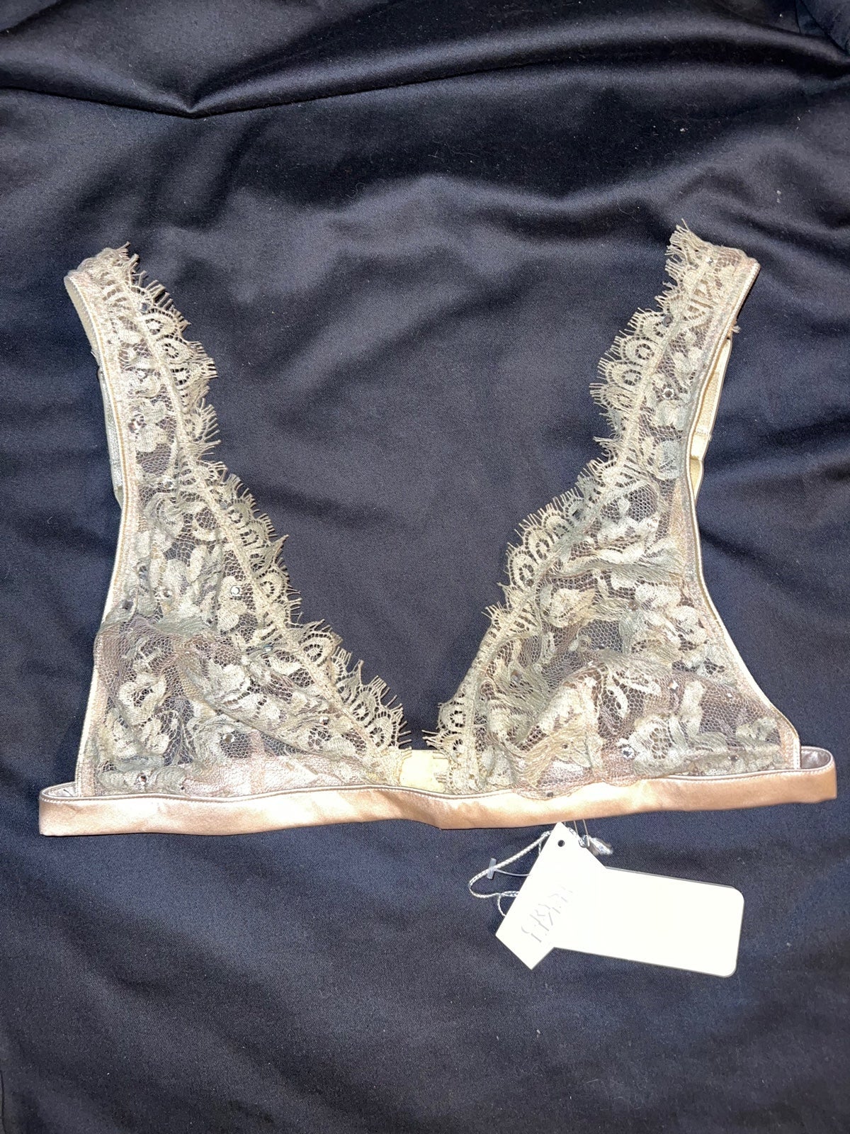 I.D. Sarrieri soft triangle Swarovsky Bra Size 34C