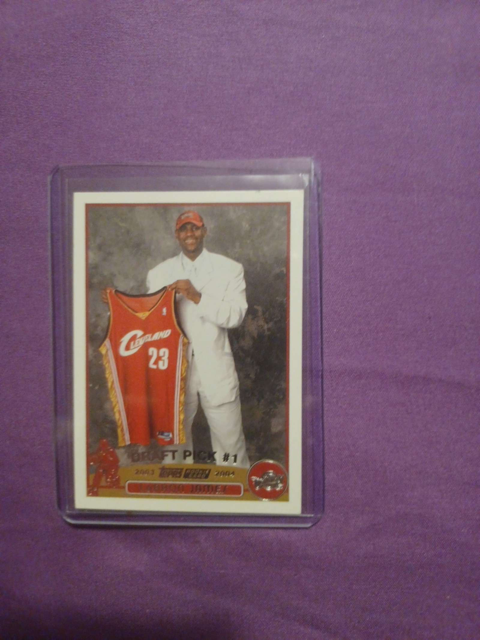 Rookie Card LeBron James..THE ONE..2003/04 Topps#221 in absolute mint condition.
