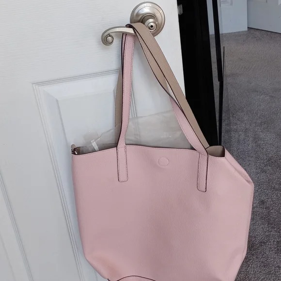 Pink tote bag