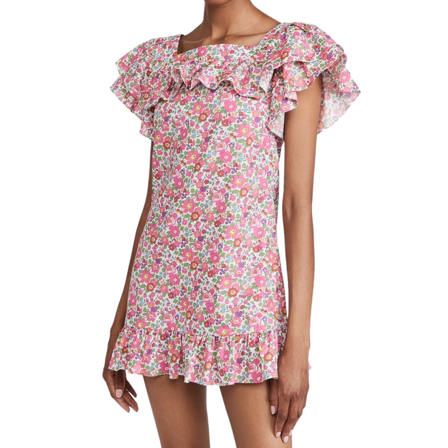 NWT The Vampire's Wife CryBaby Dress - Liberty Fabrics Betsy Linen In Pink UK 12