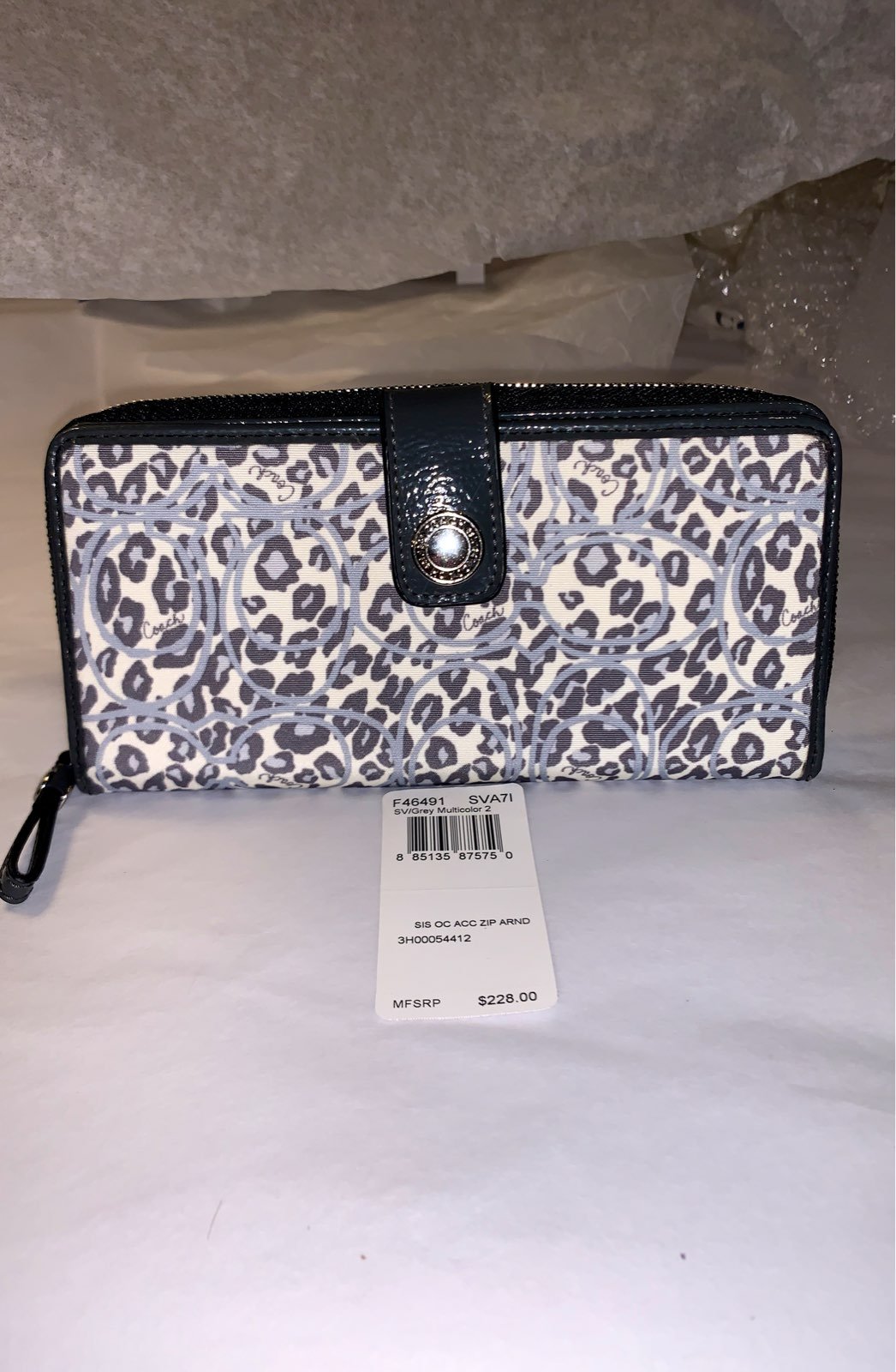 Coach Oscelot Leopard wallet NEW