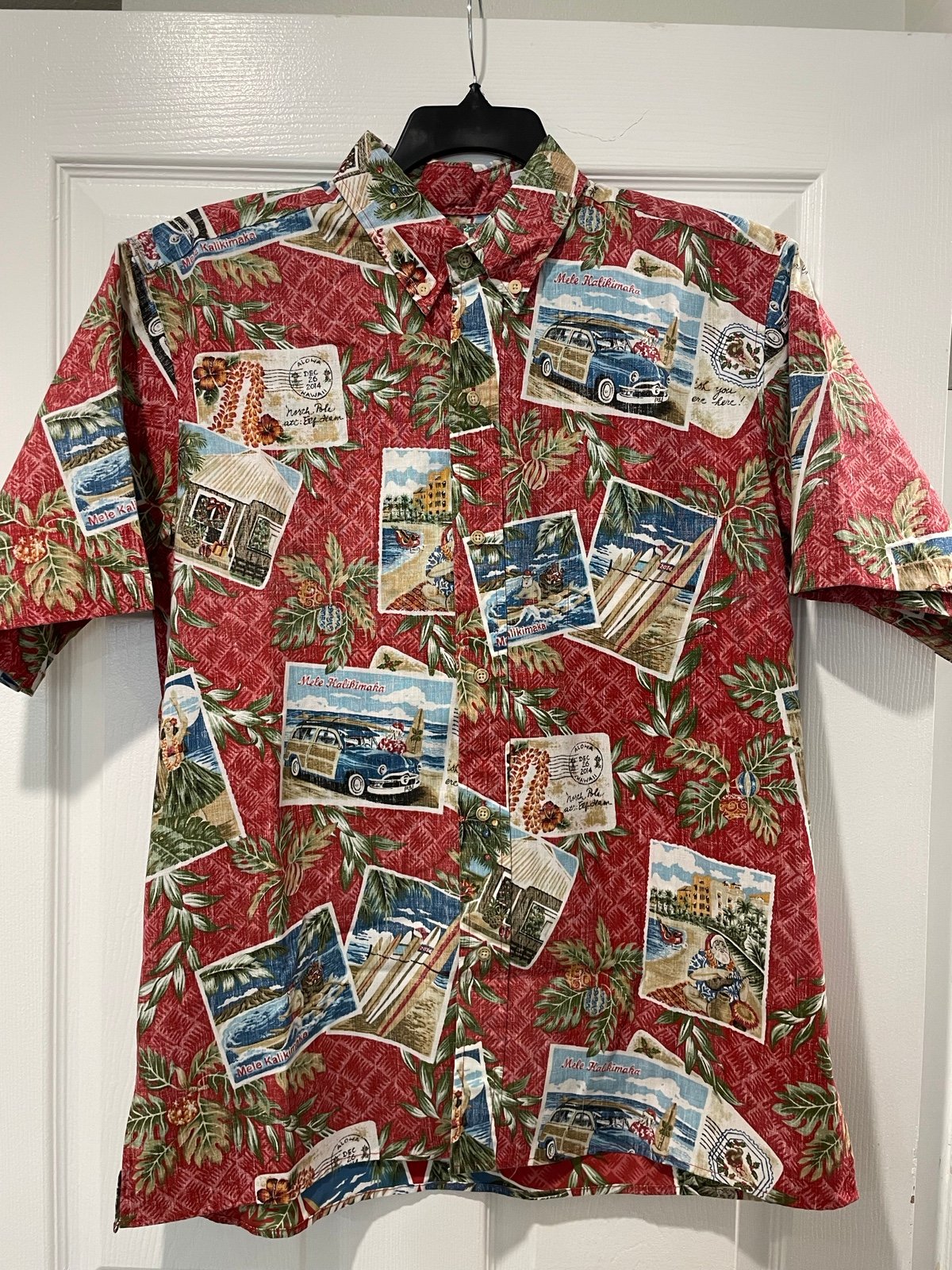 Reyn Spooner Mele Kalikimaka 2014 Christmas Hawaiian shirt