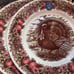 Set of 2 Royal Stafford Turkey Dinner Plates New Thanksgiving Lodge