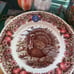 Set of 2 Royal Stafford Turkey Dinner Plates New Thanksgiving Lodge