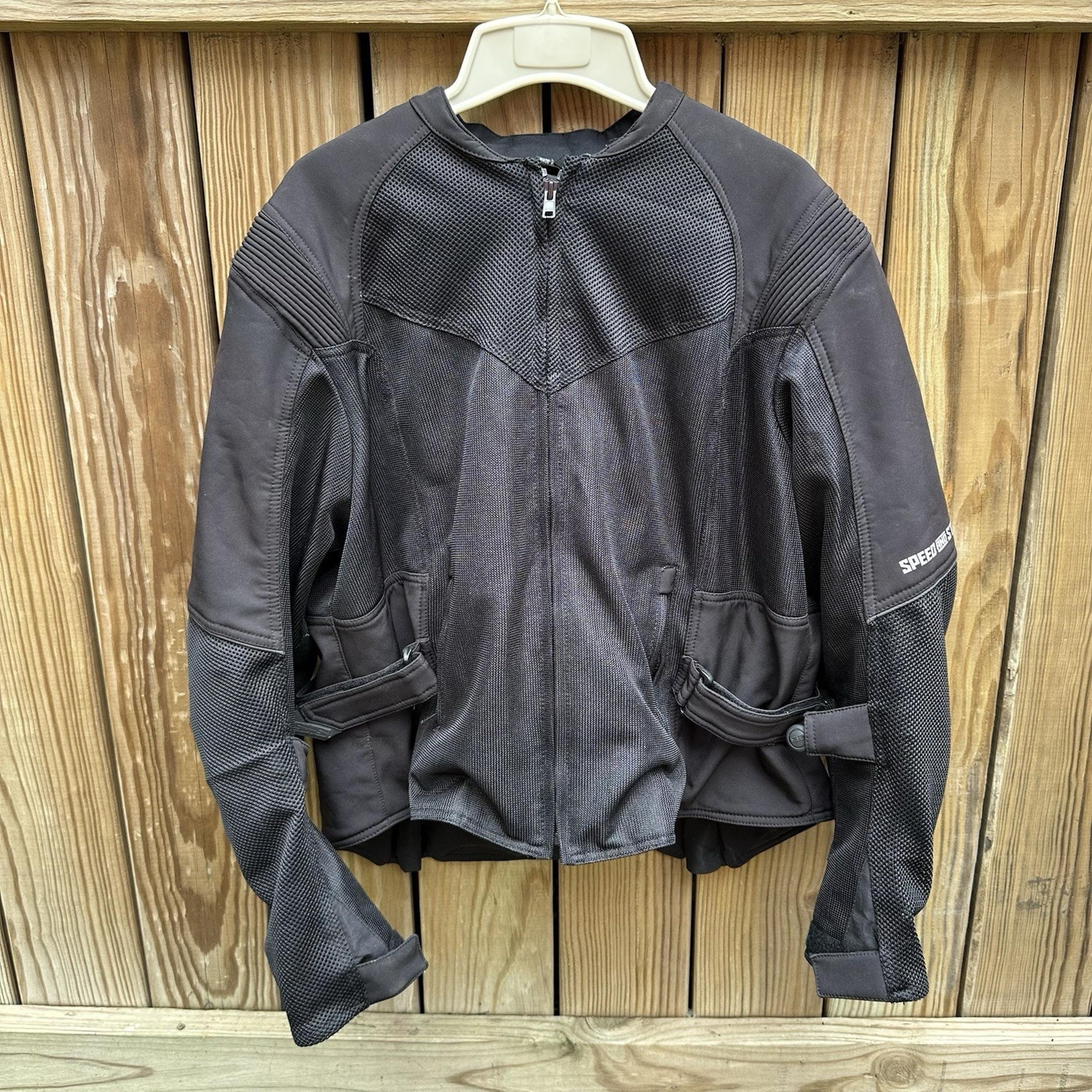 Speed and Strength Womens Sinfully Sweet Motorcycle Jacket 2XL Black Armored