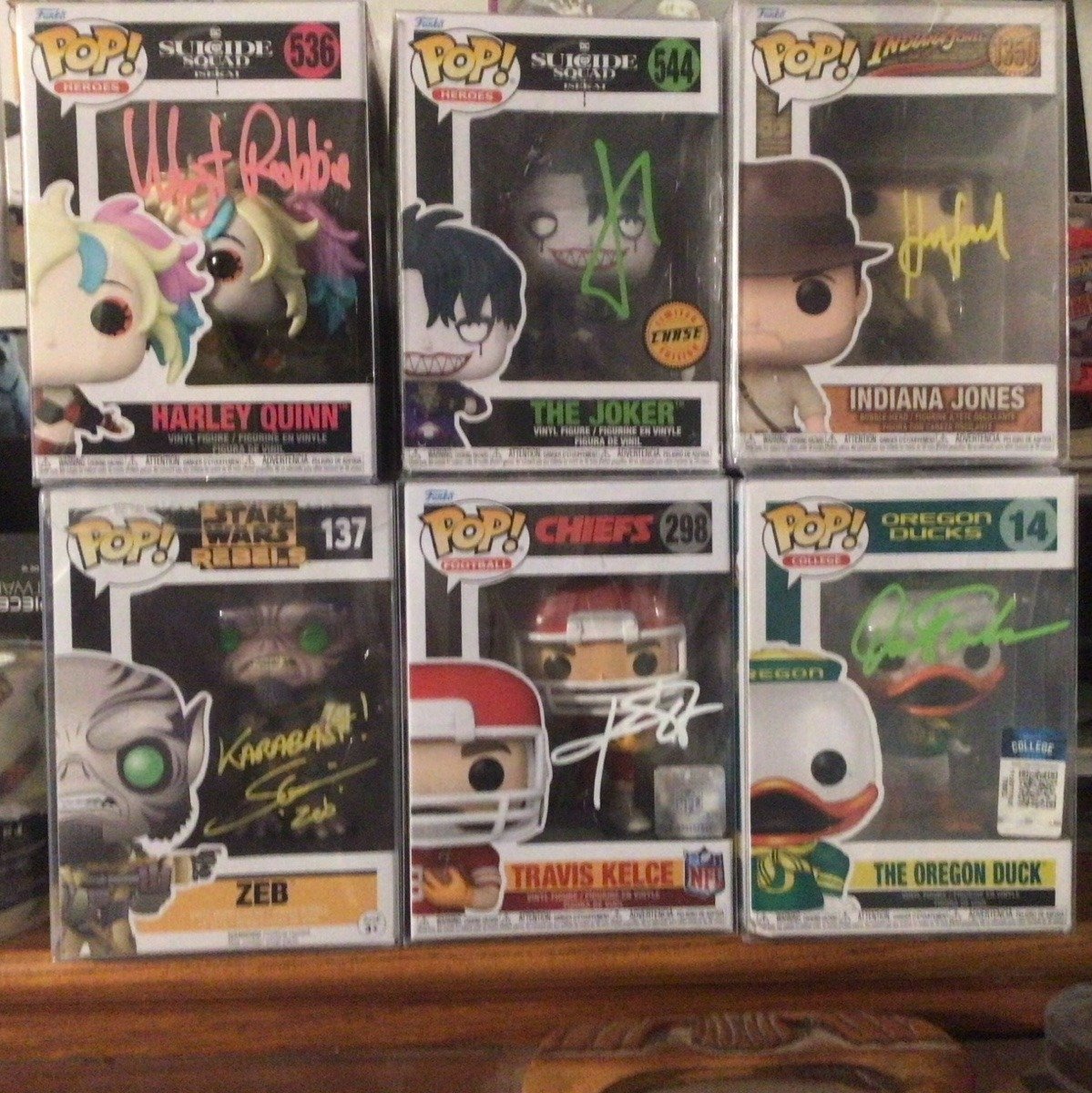 SIGNED Funko pop Lot