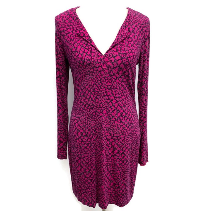 Diane Von Furstenberg Magenta Dress
