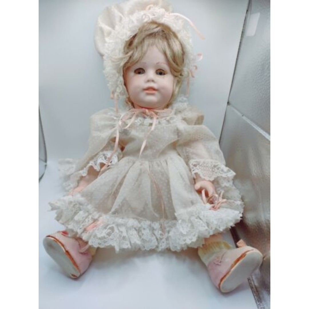 Vtg J. D. K. Porcelain Doll Head Marked 1986 w.t J.D.K. S. Made in 12 Germany