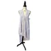 BCBGMaxazria Sleeveless V-Neck Ruffle Hi-Low Asymmetrical Purple Midi Dress XS