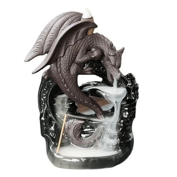 Dragon Waterfall Backflow Incense Burner & Incense Cones