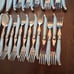 Laguiole French Home Flatware Set 52 Piece Blue Pearl Bee Handles Stainless