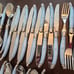 Laguiole French Home Flatware Set 52 Piece Blue Pearl Bee Handles Stainless