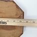 Tau Beta Pi Engineering Honor Society Wood Plaque Brass Symbol 1950s 14.5 x7.5