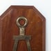 Tau Beta Pi Engineering Honor Society Wood Plaque Brass Symbol 1950s 14.5 x7.5