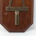 Tau Beta Pi Engineering Honor Society Wood Plaque Brass Symbol 1950s 14.5 x7.5