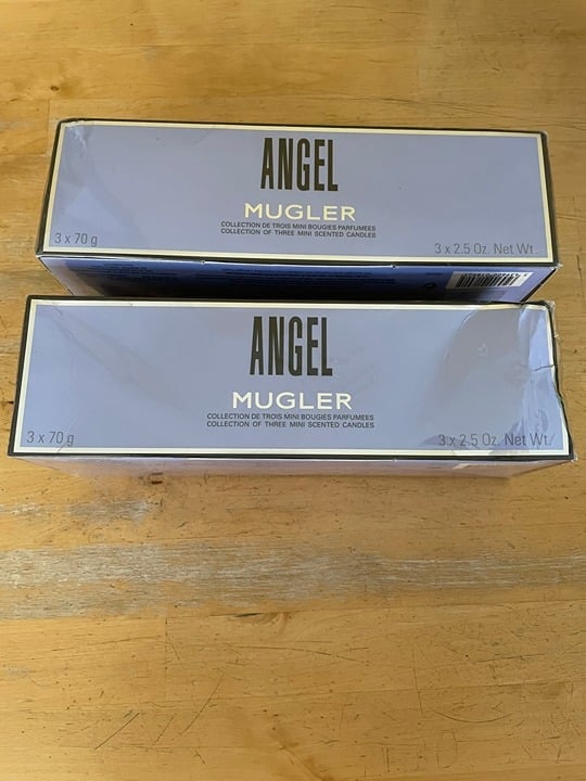 TWO boxes of Mugler 3-Pc. ANGEL Candle Gift Set